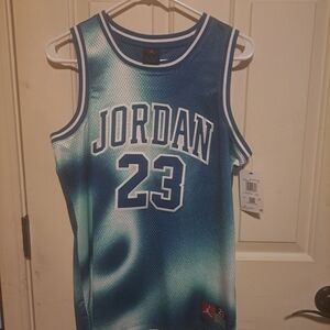 Jordan Gradient Blue & Teal Basketball Jersey